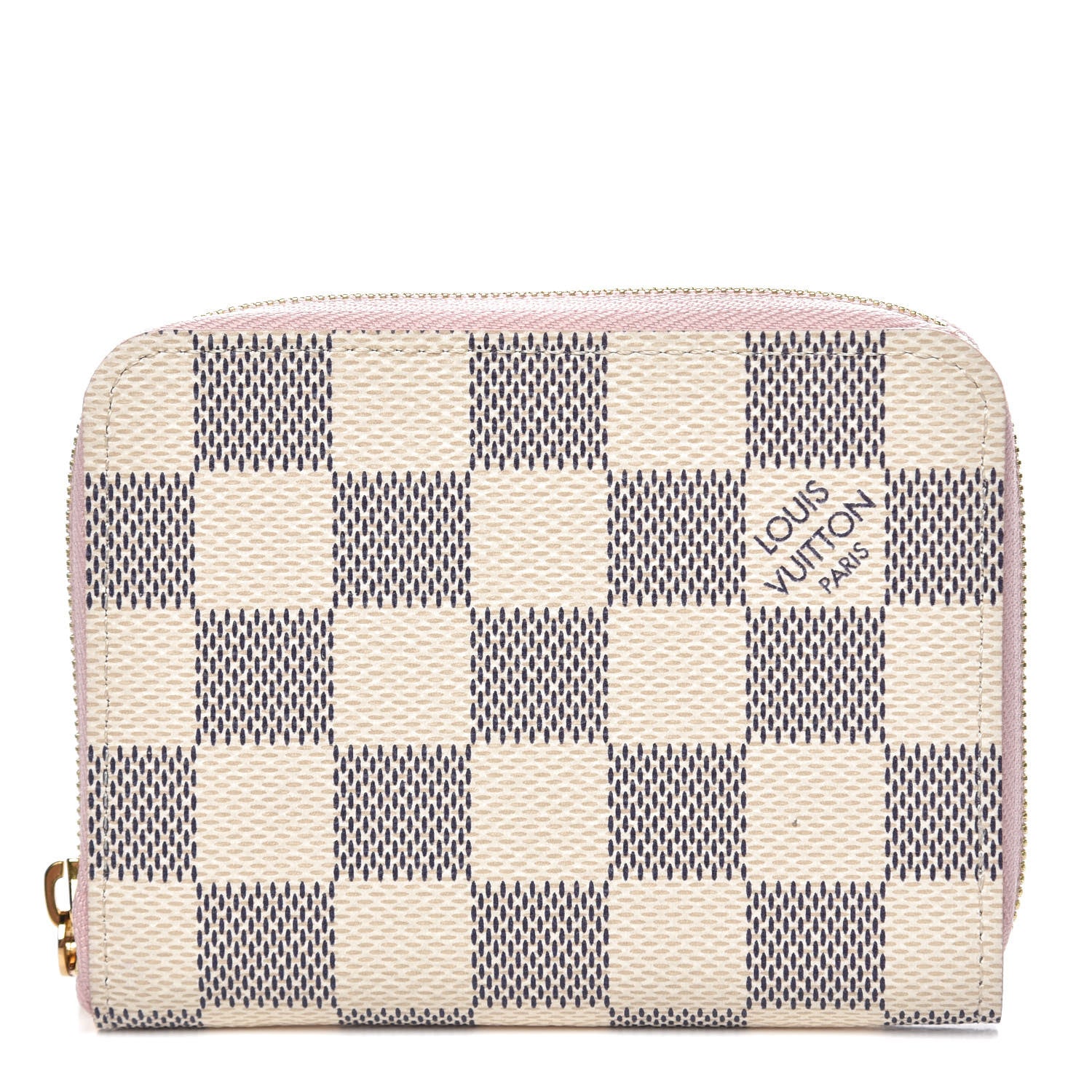 Louis Vuitton Damier Azur Zippy Coin Purse Rose Ballerine 1 of 8