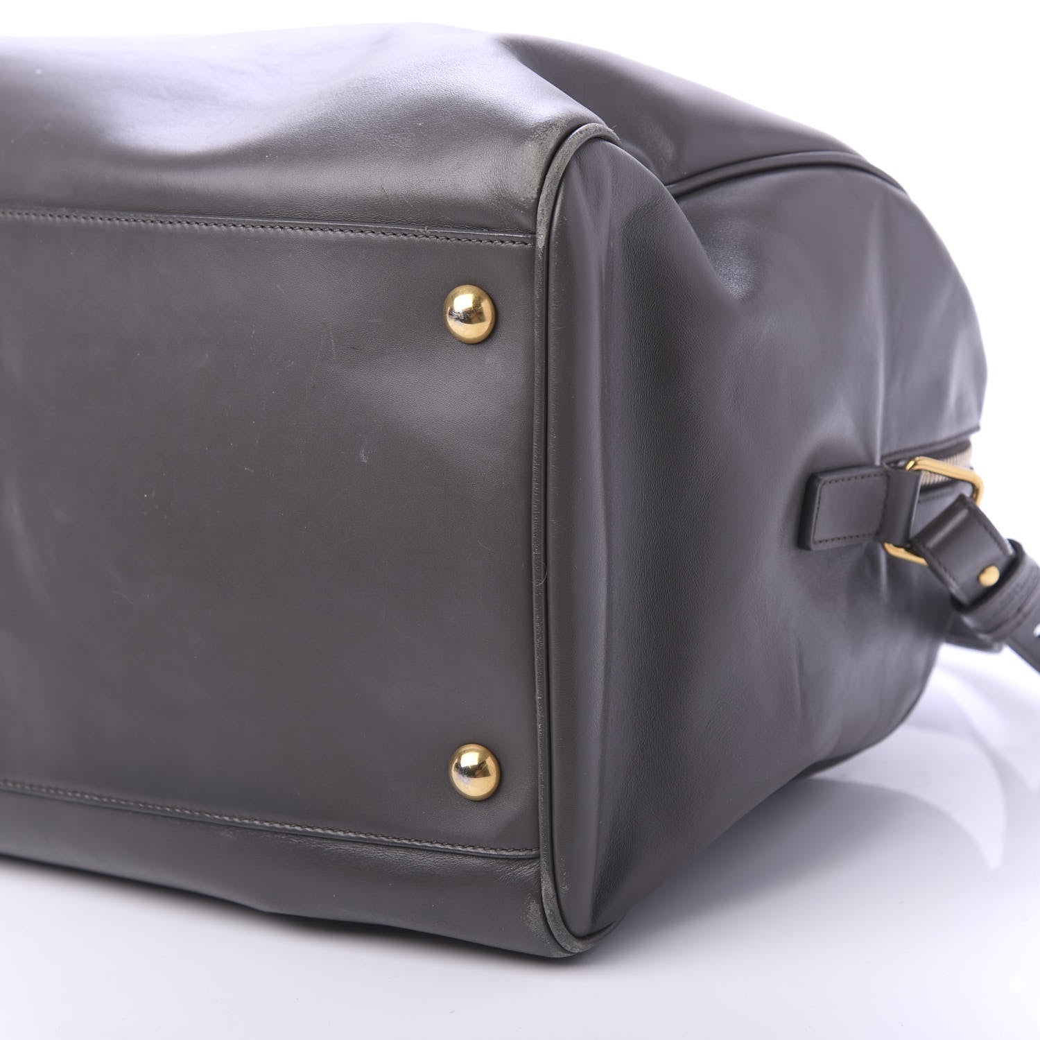Saint Laurent Calfskin Classic Duffle 12 Earth 8 of 14