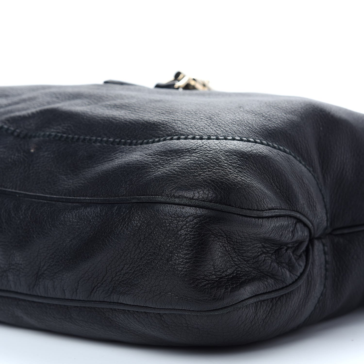 Gucci Calfskin Large New Jackie Shoulder Bag Black 8 of 8