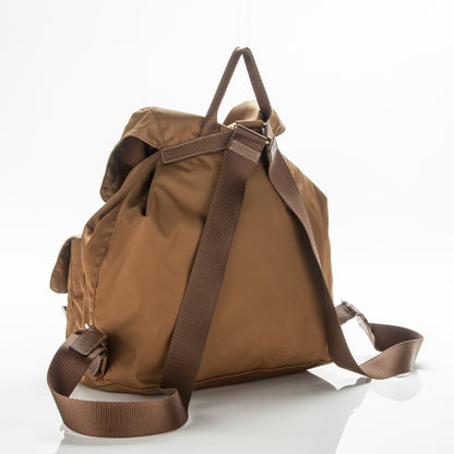 Prada Vela Nylon Saffiano Backpack Tobacco 3 of 7