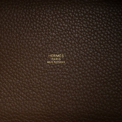 Hermes Taurillon Clemence Picotin Lock 18 PM Etoupe 6 of 11