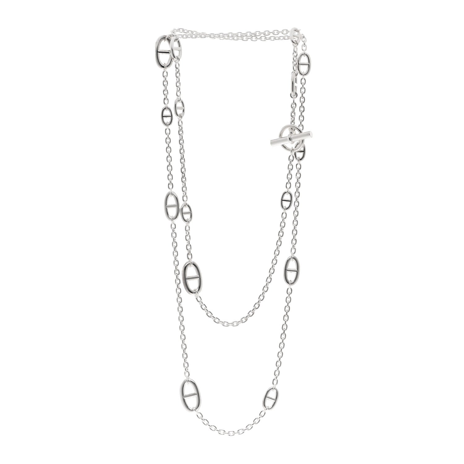 Hermes Sterling Silver Farandole Necklace 120 3 of 6