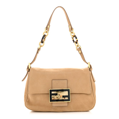 Fendi Vitello Savana Mini Mama Baguette Caramello Tartaruga Natural 1 of 10