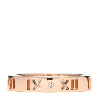 Tiffany 18K Rose Gold Diamond Atlas Pierced Ring 51 5.75 3 of 5