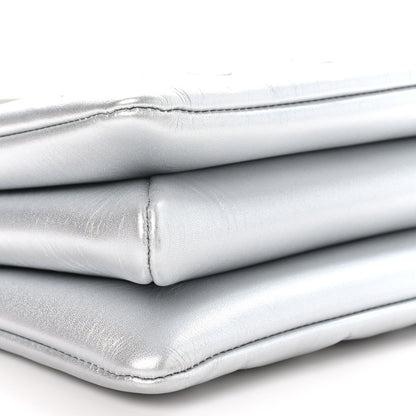 Louis Vuitton Lambskin Embossed Monogram Coussin BB Silver 9 of 10