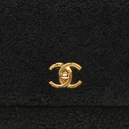 Chanel Shearling Lambskin Medium Coco Handle Flap Black 5 of 11