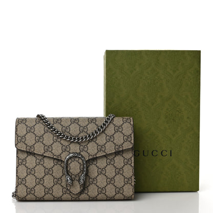 Gucci GG Supreme Monogram Mini Dionysus Chain Wallet Beige Taupe 8 of 8
