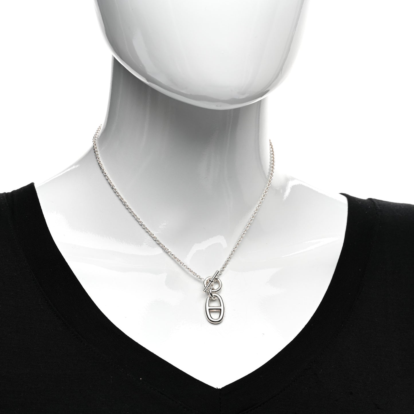 Sterling Silver Amulette Chaine d'Ancre Necklace