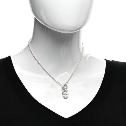 Hermes Sterling Silver Amulette Chaine d'Ancre Necklace 2 of 5