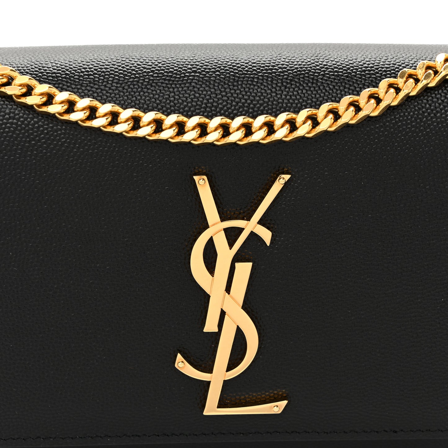 Grain De Poudre Small Monogram Kate Satchel Black