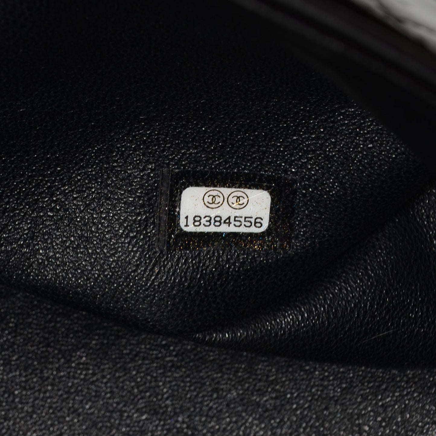 Patent Quilted Jumbo Double Flap Black
