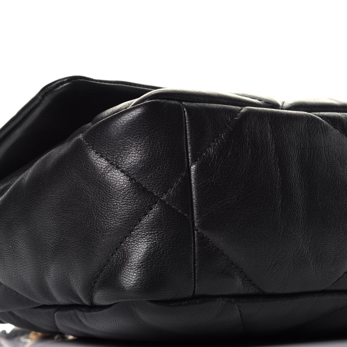 Goatskin Quilted Medium Chanel 19 Flap Black