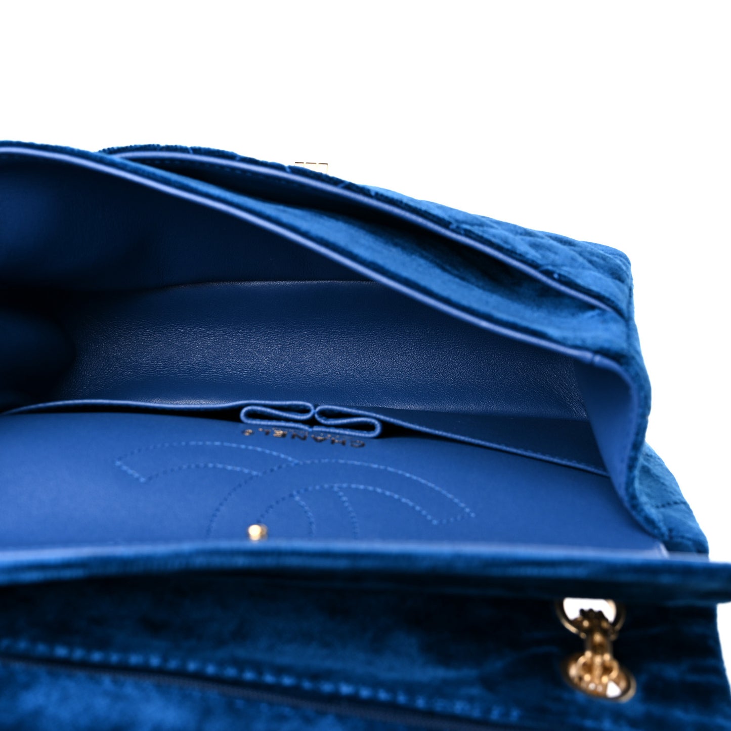 Velvet Quilted 2.55 Reissue 225 Flap Blue