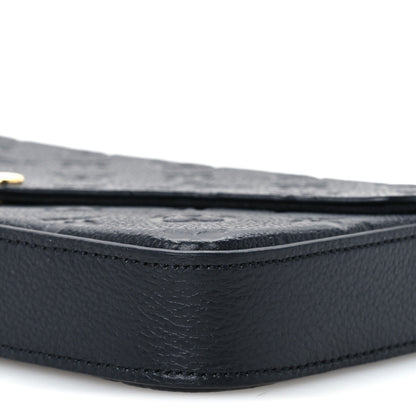 Louis Vuitton Empreinte Pochette Felicie Chain Wallet Black 10 of 11