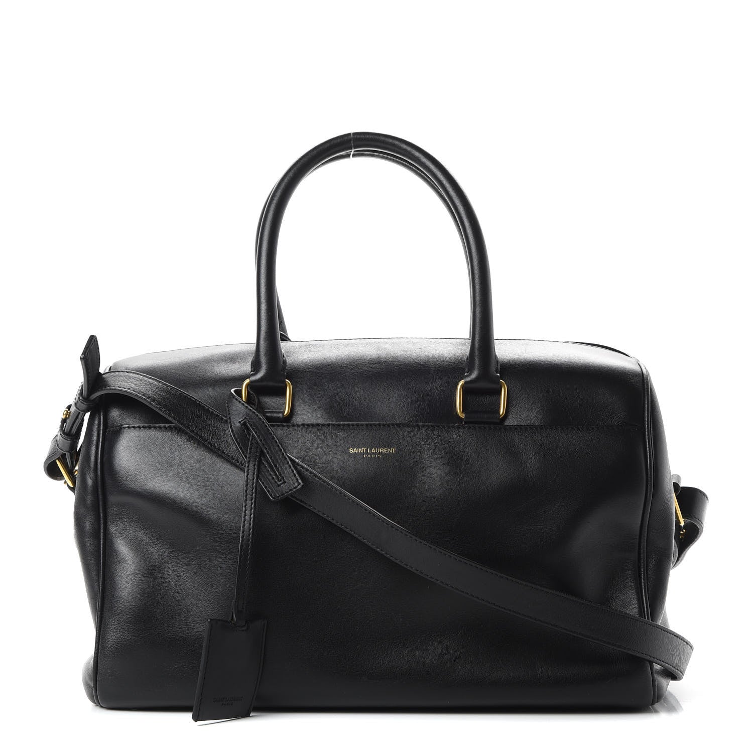 Saint Laurent Calfskin Classic Duffle 6 Black 1 of 19