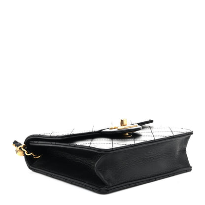 Chanel Goatskin Quilted Chic Pearls Flap Black 4 of 11