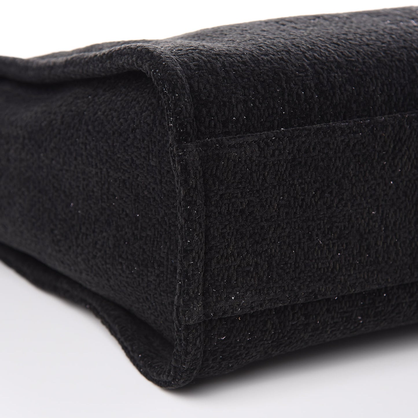 Lurex Boucle Small Deauville Tote Black