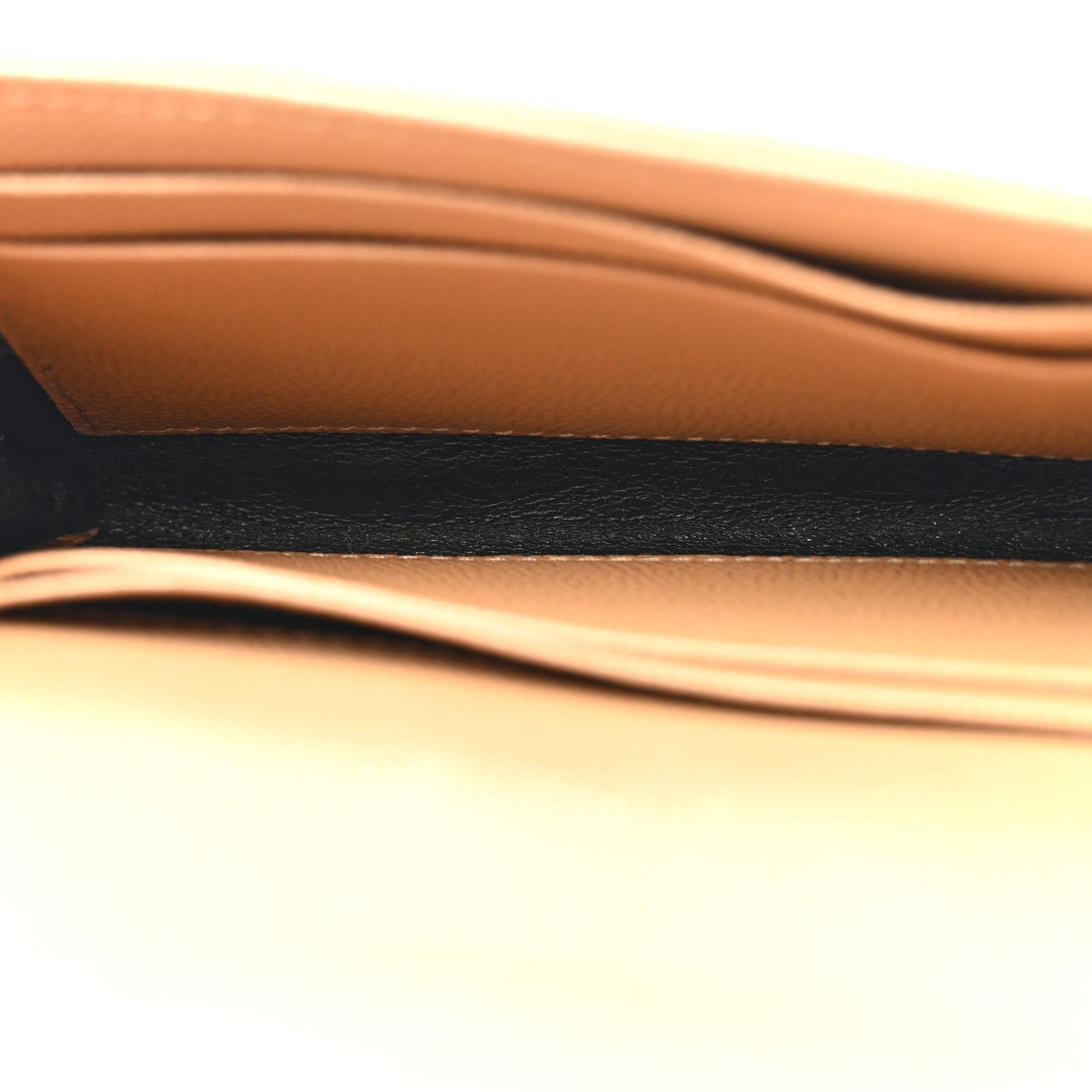 Saint Laurent Grain De Poudre Matelasse Chevron Small Monogram Envelope Wallet Dark Beige 5 of 7