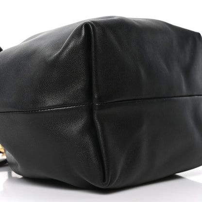 Valentino Garavani Nappa Vlogo Pouf Bucket Bag Black 8 of 9