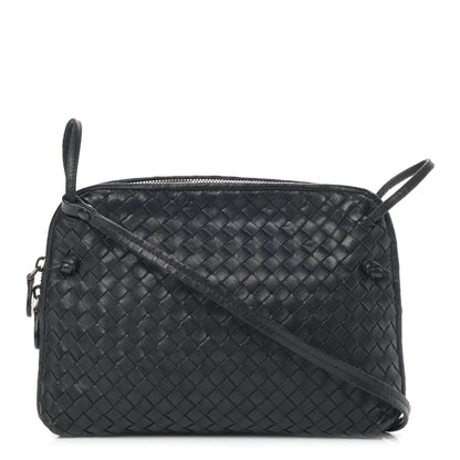 Bottega Veneta Nappa Intrecciato Nodini Crossbody Messenger Black 1 of 13