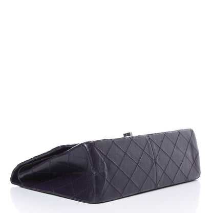 Chanel Aged Calfskin Quilted 2.55 Reissue 227 Flap Dark Purple 4 of 12