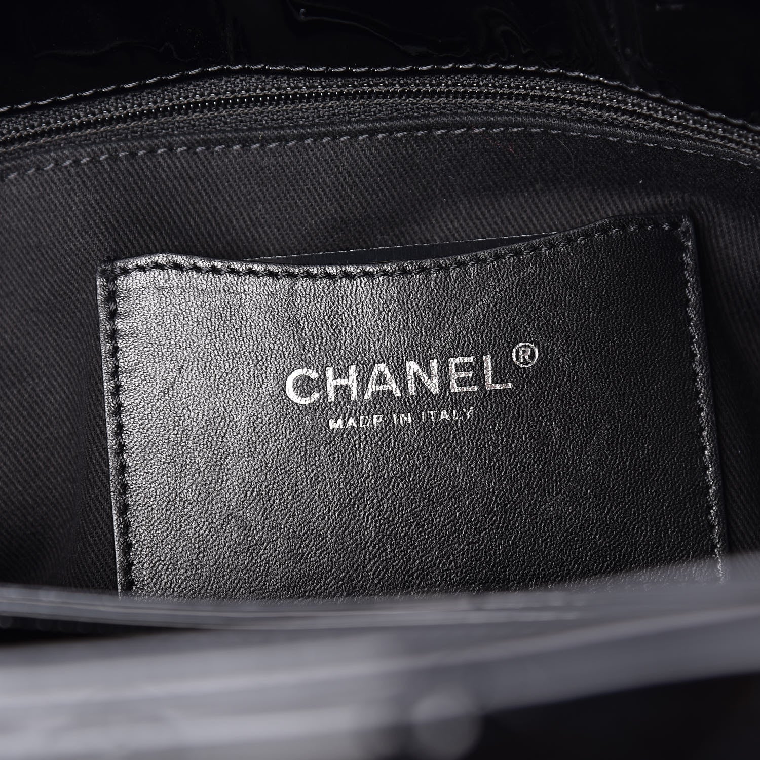 Chanel Patent Quilted Maxi Just Mademoiselle Bowling Bag Black 8 of 12