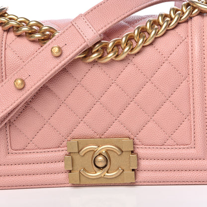 Chanel Caviar Quilted Small Boy Flap Light Pink 8 of 11