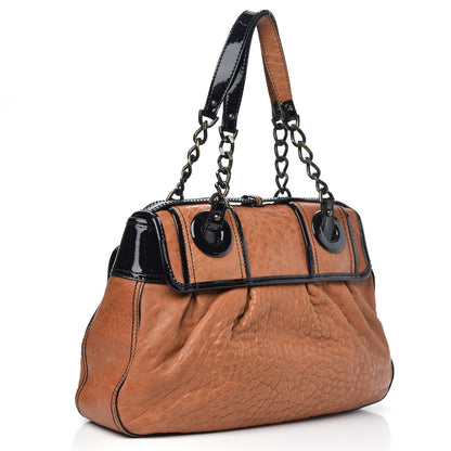 Fendi Nappa Patent B Bag Osso Black 3 of 15