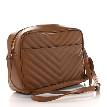 Saint Laurent Calfskin Matelasse Monogram Lou Camera Bag Cinnamon 3 of 11