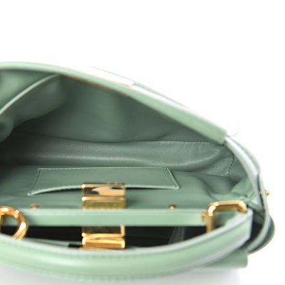 Fendi Nappa Mini Peekaboo Iconic Satchel Menta 5 of 11