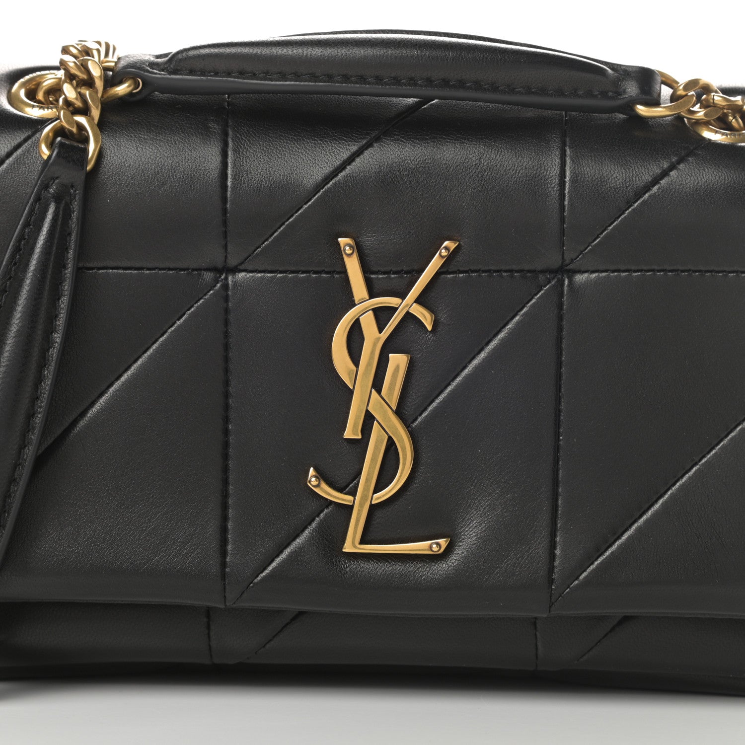 Saint Laurent Lambskin Patchwork Monogram Small Jamie Black 8 of 13