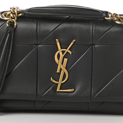 Saint Laurent Lambskin Patchwork Monogram Small Jamie Black 8 of 13