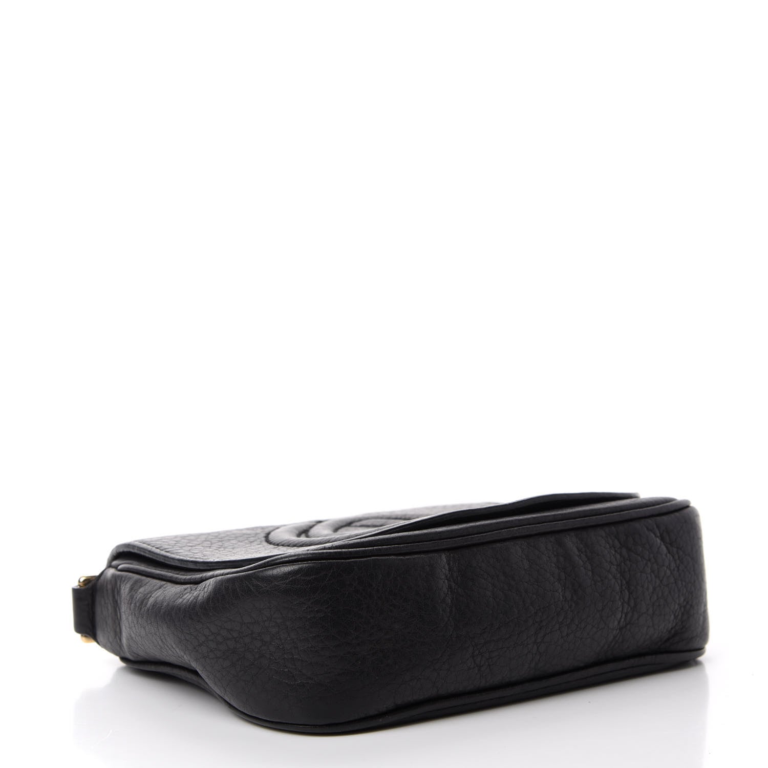 Gucci Pebbled Calfskin Small Soho Flap Crossbody Black 4 of 12