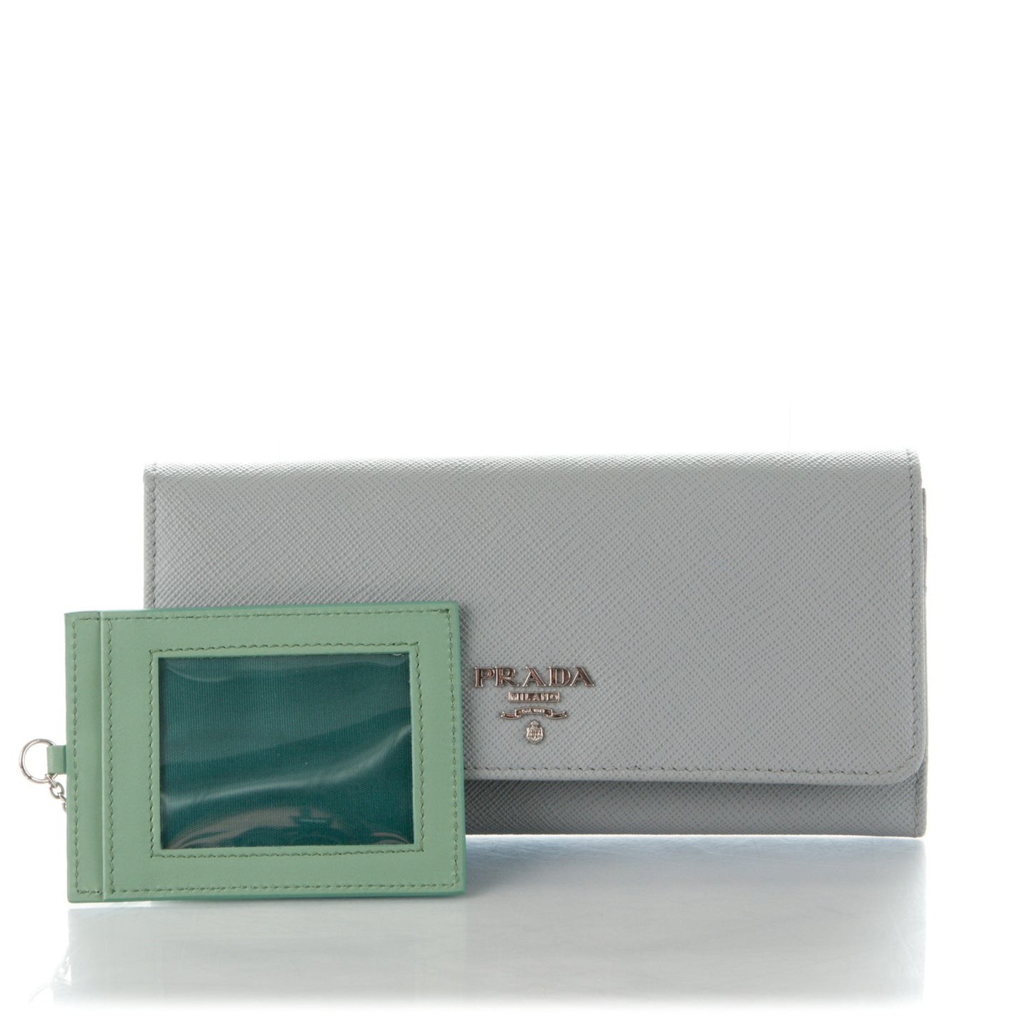 Saffiano Colour Continental Flap Wallet Granito Acquamarina