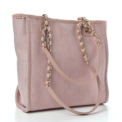 Chanel Mixed Fibers Calfskin Mini Deauville Tote Rose Pink 2 of 9