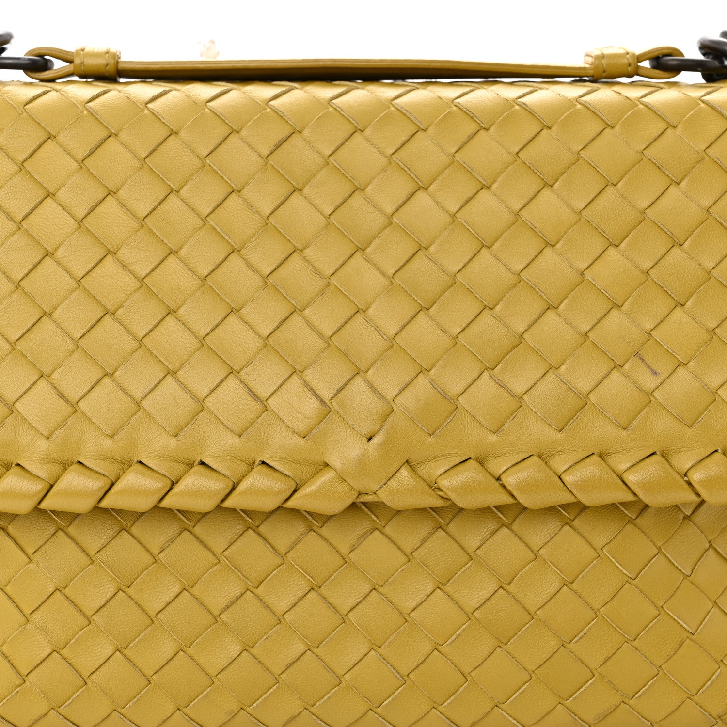 Bottega Veneta Nappa Intrecciato Small Olimpia Shoulder Bag Chartreuse 7 of 17