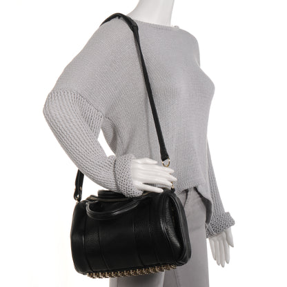 Alexander Wang Pebbled Leather Rockie Black w Pale Gold Hardware 2 of 6