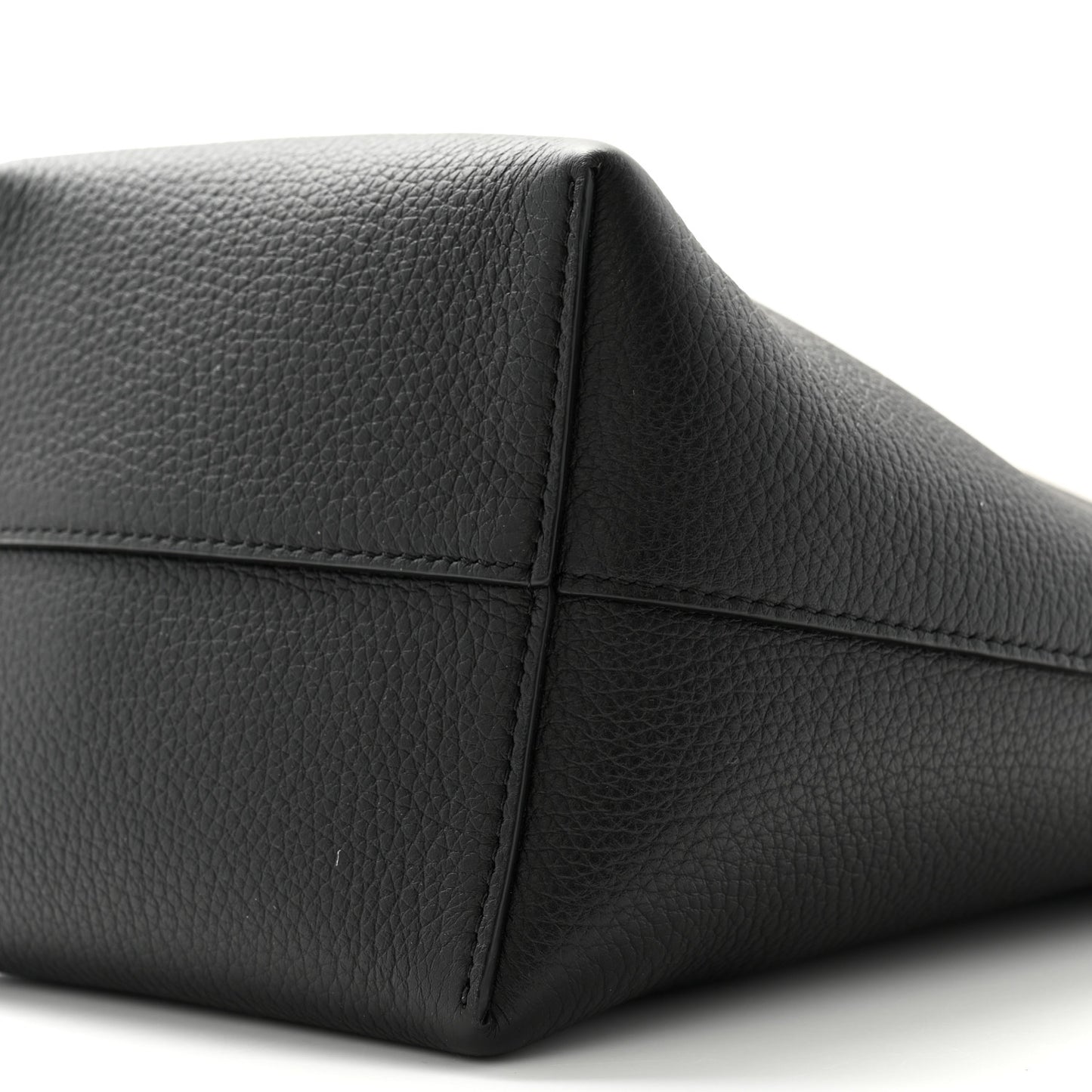 Grained Calfskin Small N/S Park Tote Black