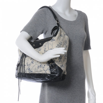 Balenciaga Chevre Toile De Jouy Floral Day Tote 2 of 7