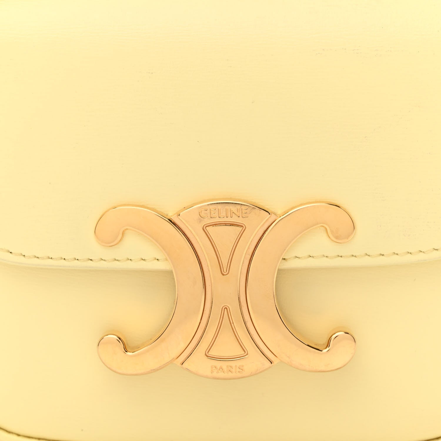 Celine Shiny Calfskin Mini Triomphe Pollen 9 of 11