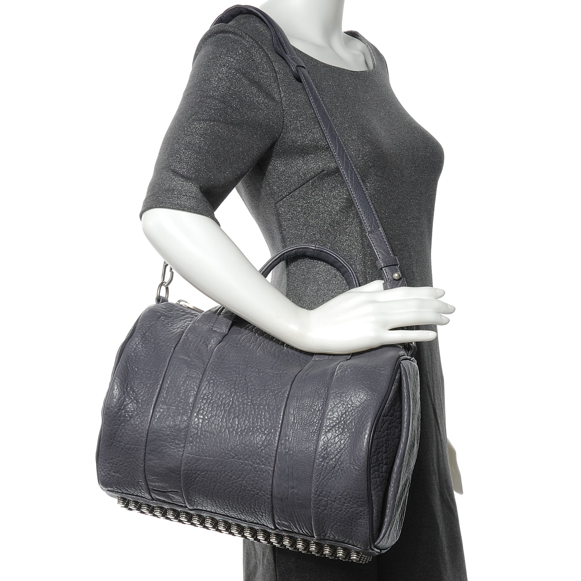 Alexander Wang Leather Rocco Tundra w Silver Hardware 2 of 6