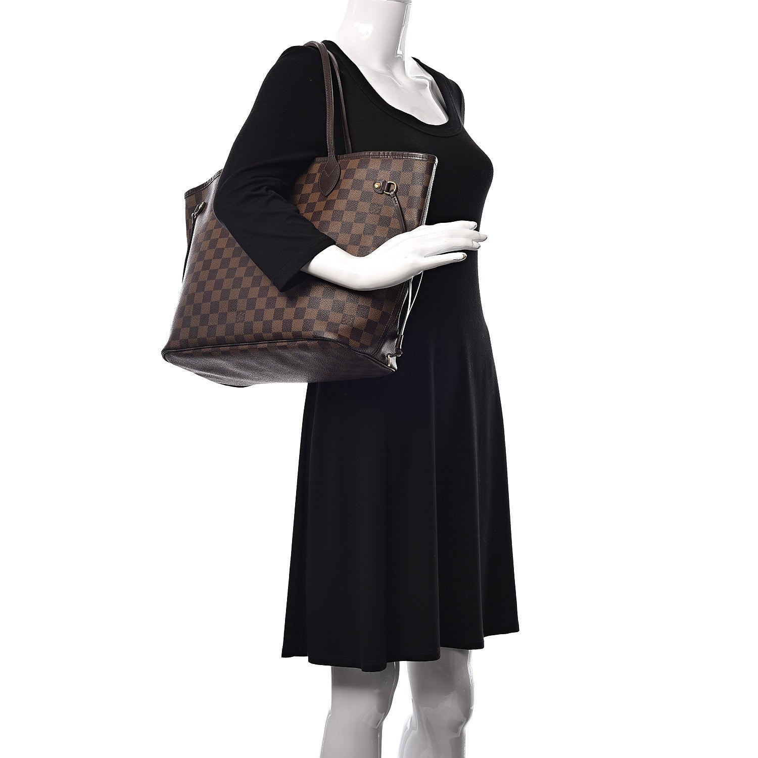 Louis Vuitton Damier Ebene Neverfull MM 2 of 11