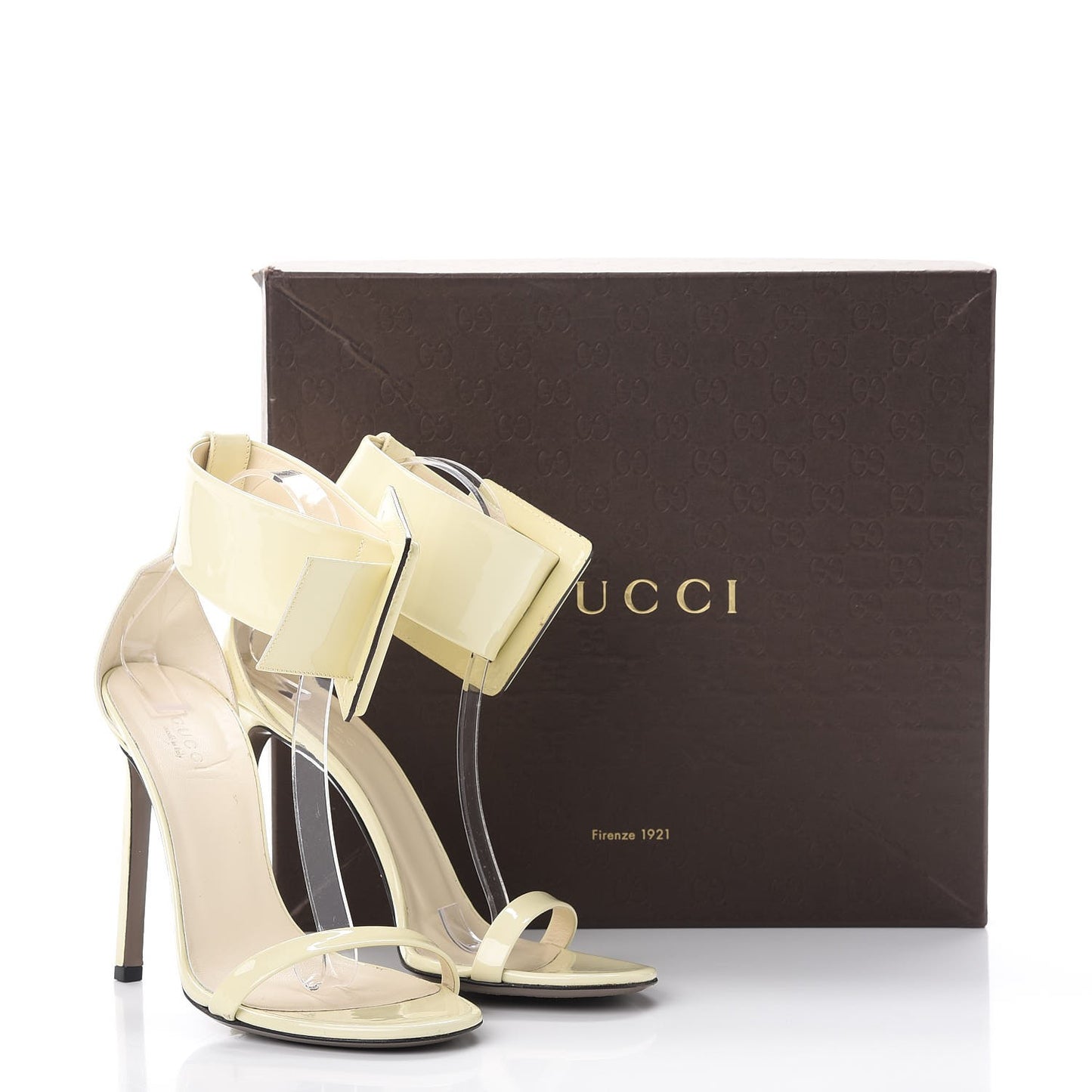 Patent Victorie Sandals 38 White