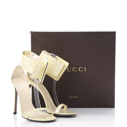Gucci Patent Victorie Sandals 38 White 13 of 13