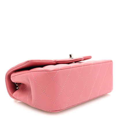 Chanel Lambskin Quilted Mini Rectangular Flap Pink 4 of 11