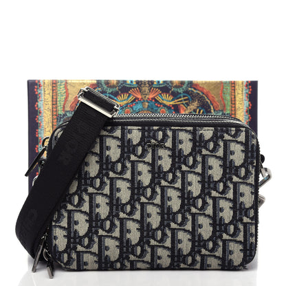 Christian Dior Oblique Pouch Navy Blue 12 of 12