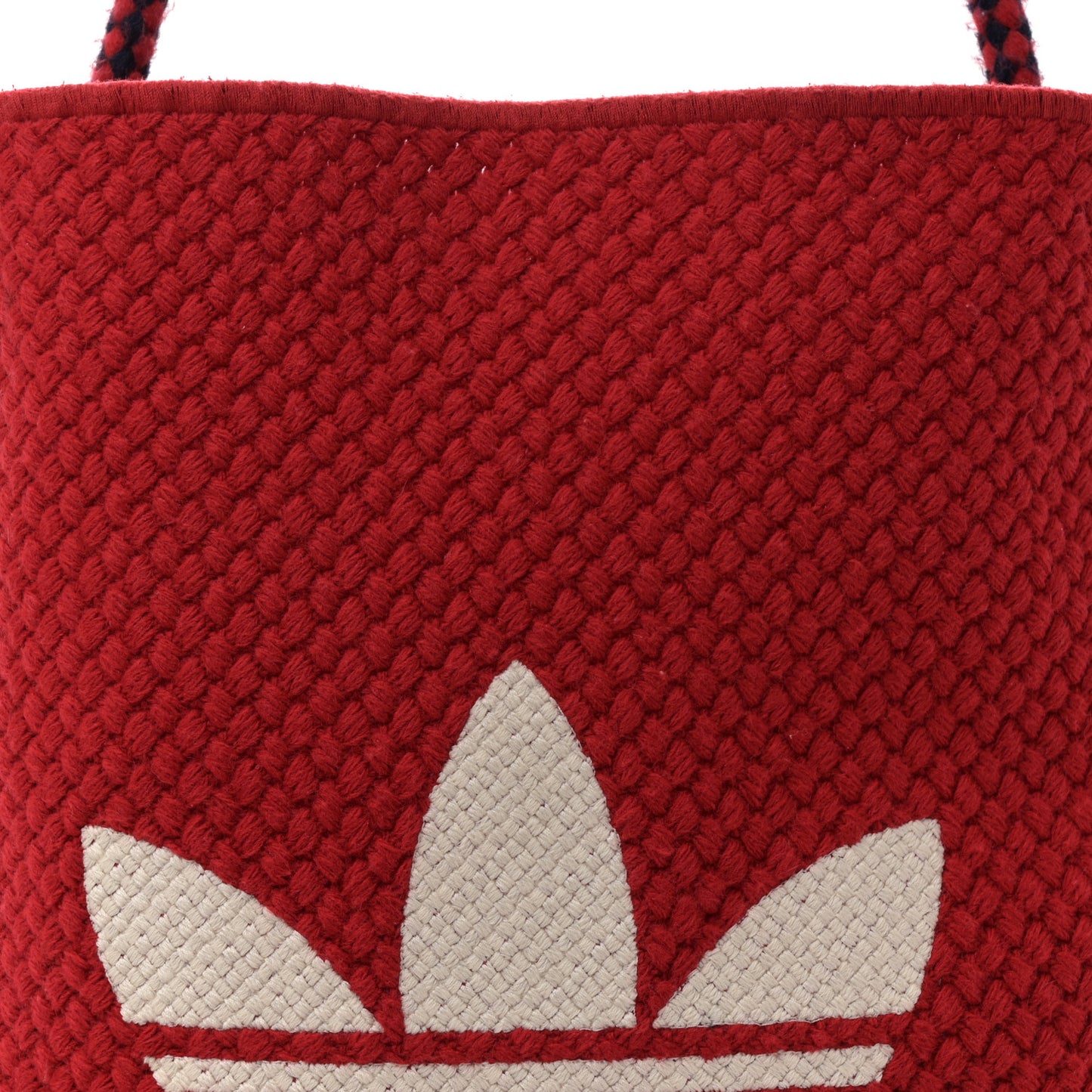 x Adidas Crochet Fringe Messenger Bag Hibiscus Red