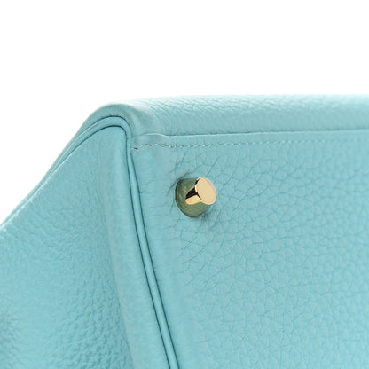 Hermes Togo Kelly Retourne 32 Bleu Atoll 8 of 40