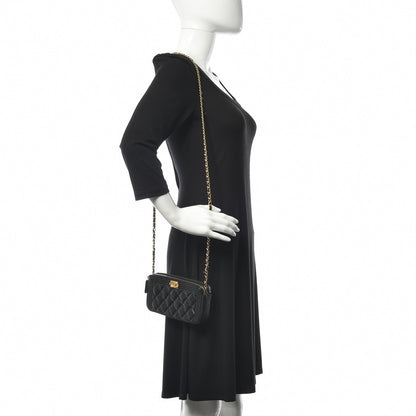 Chanel Caviar Quilted Small Boy Clutch With Chain Black 2 of 15