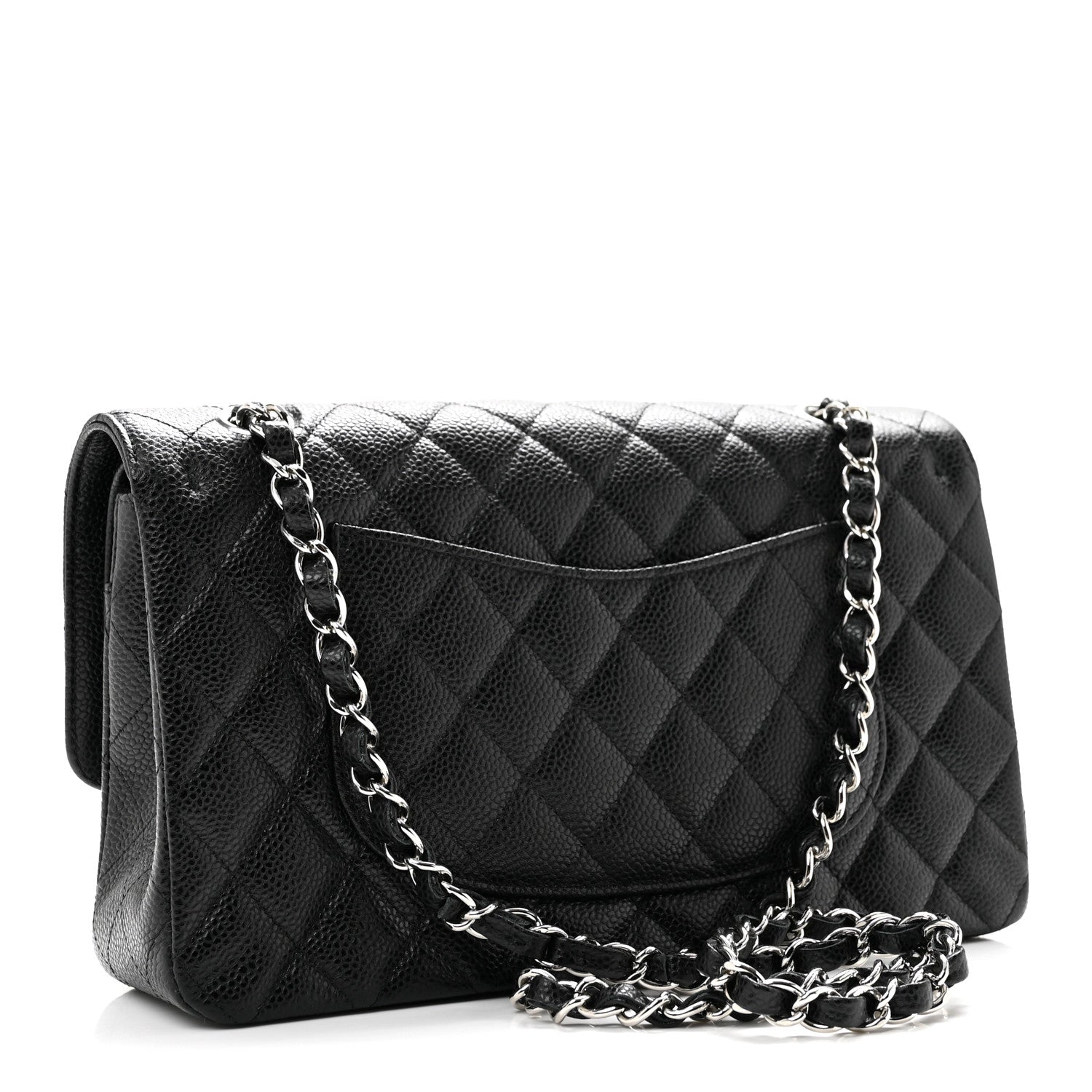 Chanel Caviar Quilted Medium Double Flap Black 3 of 10